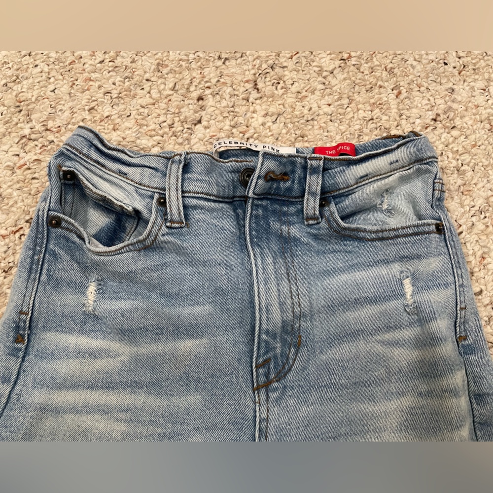 {Celebrity Pink} distressed skinny denim jeans size 5/27 - Picture 5 of 6
